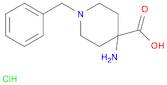 4-Piperidinecarboxylic acid, 4-amino-1-(phenylmethyl)-, hydrochloride (1:1)
