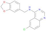 4-Quinazolinamine, N-(1,3-benzodioxol-5-ylmethyl)-6-chloro-