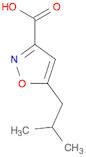 3-Isoxazolecarboxylic acid, 5-(2-methylpropyl)-
