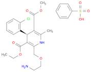 3,5-Pyridinedicarboxylic acid, 2-[(2-aminoethoxy)methyl]-4-(2-chlorophenyl)-1,4-dihydro-6-methyl-, 3-ethyl 5-methyl ester, (4S)-, benzenesulfonate (1:1)