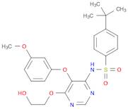 Benzenesulfonamide, 4-(1,1-dimethylethyl)-N-[6-(2-hydroxyethoxy)-5-(3-methoxyphenoxy)-4-pyrimidinyl]-