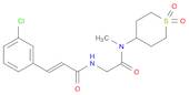 2-Propenamide, 3-(3-chlorophenyl)-N-[2-[methyl(tetrahydro-1,1-dioxido-2H-thiopyran-4-yl)amino]-2-oxoethyl]-, (2E)-