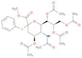 Neuraminic acid, N-acetyl-2-S-phenyl-2-thio-, methyl ester, 4,7,8,9-tetraacetate