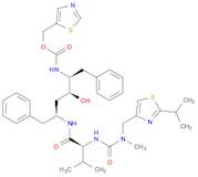2,7,10,12-Tetraazatridecanoic acid, 4-hydroxy-12-methyl-9-(1-methylethyl)-13-[2-(1-methylethyl)-4-thiazolyl]-8,11-dioxo-3,6-bis(phenylmethyl)-, 5-thiazolylmethyl ester, (3S,4S,6S,9S)-