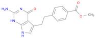 Benzoic acid, 4-[2-(2-amino-4,7-dihydro-4-oxo-3H-pyrrolo[2,3-d]pyrimidin-5-yl)ethyl]-, methyl ester