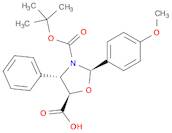 3,5-Oxazolidinedicarboxylic acid, 2-(4-methoxyphenyl)-4-phenyl-, 3-(1,1-dimethylethyl) ester, (2...