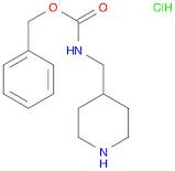 Carbamic acid, N-(4-piperidinylmethyl)-, phenylmethyl ester, hydrochloride (1:1)