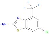2-Benzothiazolamine, 6-chloro-4-(trifluoromethyl)-