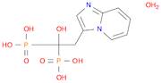 Phosphonic acid, P,P'-(1-hydroxy-2-imidazo[1,2-a]pyridin-3-ylethylidene)bis-, hydrate (1:1)