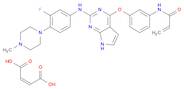 2-Propenamide, N-[3-[[2-[[3-fluoro-4-(4-methyl-1-piperazinyl)phenyl]amino]-7H-pyrrolo[2,3-d]pyrimidin-4-yl]oxy]phenyl]-, (2Z)-2-butenedioate (1:1)
