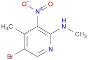 2-Pyridinamine, 5-bromo-N,4-dimethyl-3-nitro-
