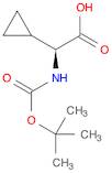 Cyclopropaneacetic acid, α-[[(1,1-dimethylethoxy)carbonyl]amino]-, (αS)-