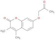 2H-1-Benzopyran-2-one, 3,4-dimethyl-7-(2-oxopropoxy)-