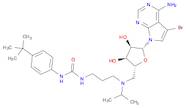 7H-Pyrrolo[2,3-d]pyrimidin-4-amine, 5-bromo-7-[5-deoxy-5-[[3-[[[[4-(1,1-dimethylethyl)phenyl]amino]carbonyl]amino]propyl](1-methylethyl)amino]-β-D-ribofuranosyl]-