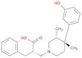 1-Piperidinepropanoic acid, 4-(3-hydroxyphenyl)-3,4-dimethyl-α-(phenylmethyl)-, (αS,3R,4R)-