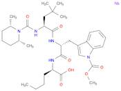 D-Norleucine, N-[[(2R,6S)-2,6-dimethyl-1-piperidinyl]carbonyl]-4-methyl-L-leucyl-1-(methoxycarbonyl)-D-tryptophyl-, sodium salt (1:1)