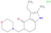 4H-Indol-4-one, 3-ethyl-1,5,6,7-tetrahydro-2-methyl-5-(4-morpholinylmethyl)-, hydrochloride (1:1)