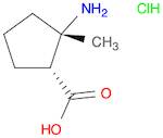 Cyclopentanecarboxylic acid, 2-amino-2-methyl-, hydrochloride, (1R,2S)-rel- (9CI)