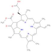 3-Phorbinepropanoic acid, 9-ethenyl-14-ethyl-21-(methoxycarbonyl)-4,8,13,18-tetramethyl-20-oxo-, (3S,4S,21R)-