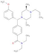 Benzamide, 4-[(R)-[(2S,5R)-2,5-dimethyl-4-(2-propen-1-yl)-1-piperazinyl](3-methoxyphenyl)methyl]-N,N-diethyl-