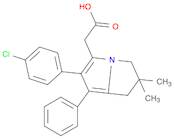 1H-Pyrrolizine-5-acetic acid, 6-(4-chlorophenyl)-2,3-dihydro-2,2-dimethyl-7-phenyl-