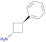Cyclobutanamine, 3-phenyl-, trans-