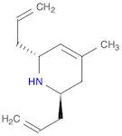 Pyridine, 1,2,3,6-tetrahydro-4-methyl-2,6-di-2-propen-1-yl-, (2R,6R)-rel-