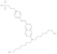 Pyridinium, 4-[2-[6-(dioctylamino)-2-naphthalenyl]ethenyl]-1-(3-sulfopropyl)-, inner salt