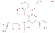 Benzenesulfonamide, 4-(1,1-dimethylethyl)-N-[6-(2-hydroxyethoxy)-5-(2-methoxyphenoxy)[2,2'-bipyrimidin]-4-yl]-, hydrate (1:1)