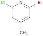 Pyridine, 2-bromo-6-chloro-4-methyl-