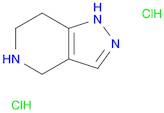 1H-Pyrazolo[4,3-c]pyridine, 4,5,6,7-tetrahydro-, hydrochloride (1:2)