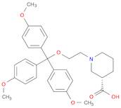 3-Piperidinecarboxylic acid, 1-[2-[tris(4-methoxyphenyl)methoxy]ethyl]-, (3S)-