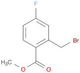 Benzoic acid, 2-(bromomethyl)-4-fluoro-, methyl ester