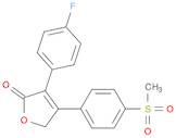 2(5H)-Furanone, 3-(4-fluorophenyl)-4-[4-(methylsulfonyl)phenyl]-