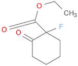 CYCLOHEXANECARBOXYLIC ACID, 1-FLUORO-2-OXO-, ETHYL ESTER