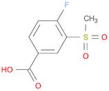 Benzoic acid, 4-fluoro-3-(methylsulfonyl)-