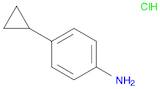 Benzenamine, 4-cyclopropyl-, hydrochloride (1:1)