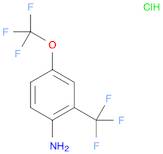 Benzenamine, 4-(trifluoromethoxy)-2-(trifluoromethyl)-, hydrochloride (1:1)