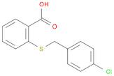 Benzoic acid, 2-[[(4-chlorophenyl)methyl]thio]-