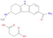 Butanedioic acid, compd. with (3R)-2,3,4,9-tetrahydro-3-(methylamino)-1H-carbazole-6-carboxamide (1:1)