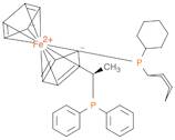 Ferrocene, 1-(dicyclohexylphosphino)-2-[(1R)-1-(diphenylphosphino)ethyl]-, (1R)-
