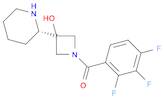 Methanone, [3-hydroxy-3-(2S)-2-piperidinyl-1-azetidinyl](2,3,4-trifluorophenyl)-