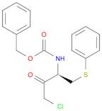 Carbamic acid, N-[(1R)-3-chloro-2-oxo-1-[(phenylthio)methyl]propyl]-, phenylmethyl ester