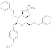 β-D-Galactopyranoside, 4-methoxyphenyl 3,4-O-(1-methylethylidene)-2,6-bis-O-(phenylmethyl)-