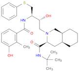 3-Isoquinolinecarboxamide, N-(1,1-dimethylethyl)decahydro-2-[(2R,3R)-2-hydroxy-3-[(3-hydroxy-2-methylbenzoyl)amino]-4-(phenylthio)butyl]-, (3S,4aS,8aS)-