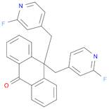 9(10H)-Anthracenone, 10,10-bis[(2-fluoro-4-pyridinyl)methyl]-