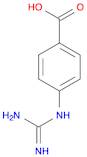 Benzoic acid, 4-[(aminoiminomethyl)amino]-