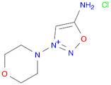 1,2,3-Oxadiazolium, 5-amino-3-(4-morpholinyl)-, chloride (1:1)