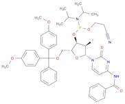 Cytidine, N-benzoyl-5'-O-[bis(4-methoxyphenyl)phenylmethyl]-2'-deoxy-2'-fluoro-, 3'-[2-cyanoethyl N,N-bis(1-methylethyl)phosphoramidite]