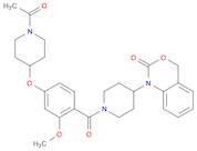 2H-3,1-Benzoxazin-2-one, 1-[1-[4-[(1-acetyl-4-piperidinyl)oxy]-2-methoxybenzoyl]-4-piperidinyl]-1,4-dihydro-